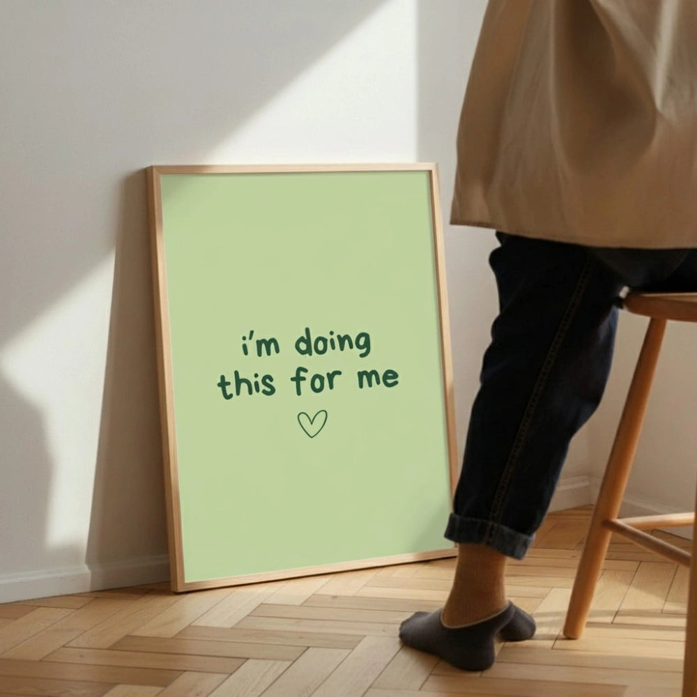 Good Vibes Only Wall Art – Retro Typography Print | Positive Quote Framed Poster for Modern Homes by Grodo