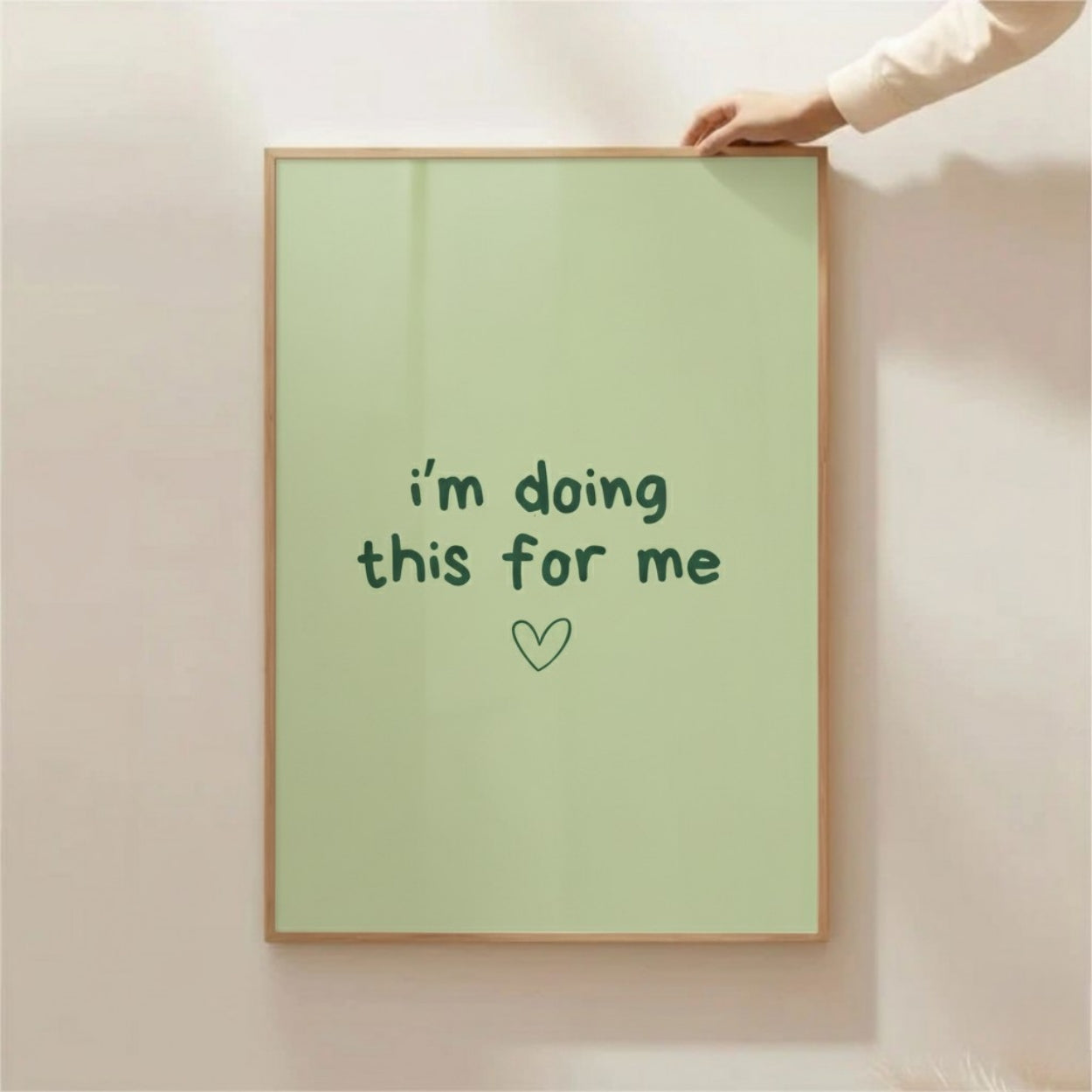 Good Vibes Only Wall Art – Retro Typography Print | Positive Quote Framed Poster for Modern Homes by Grodo