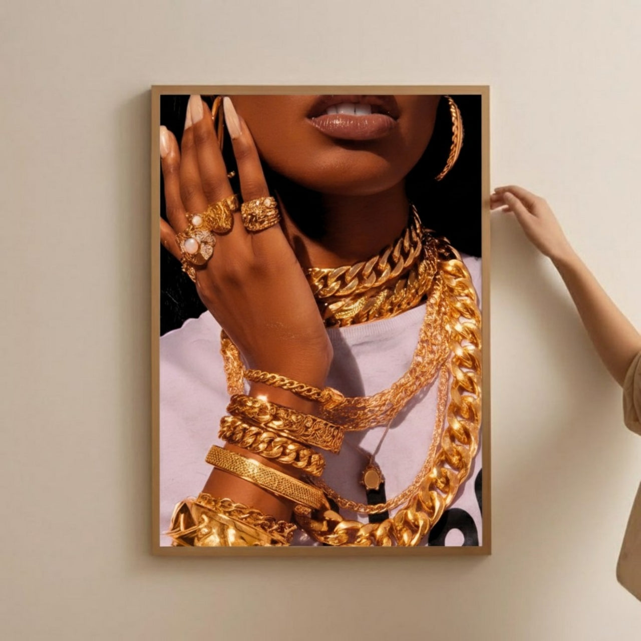 Black Woman Art, Modern Art, Black Woman Wall Art, Black Girl Wall Art