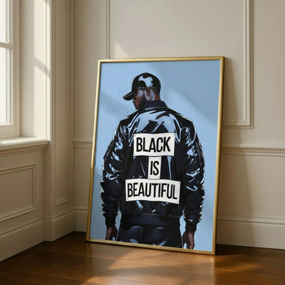 Black King Man Wall Art, Masculine Black Boy Wall Art, African American Culture Art