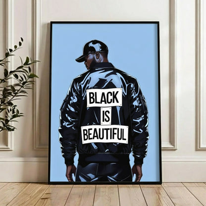 Black King Man Wall Art, Masculine Black Boy Wall Art, African American Culture Art